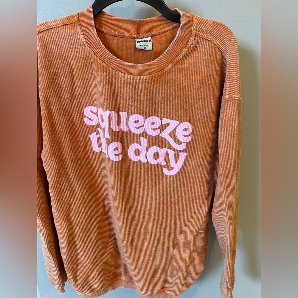 Chicka-d ribbed sweatshirt